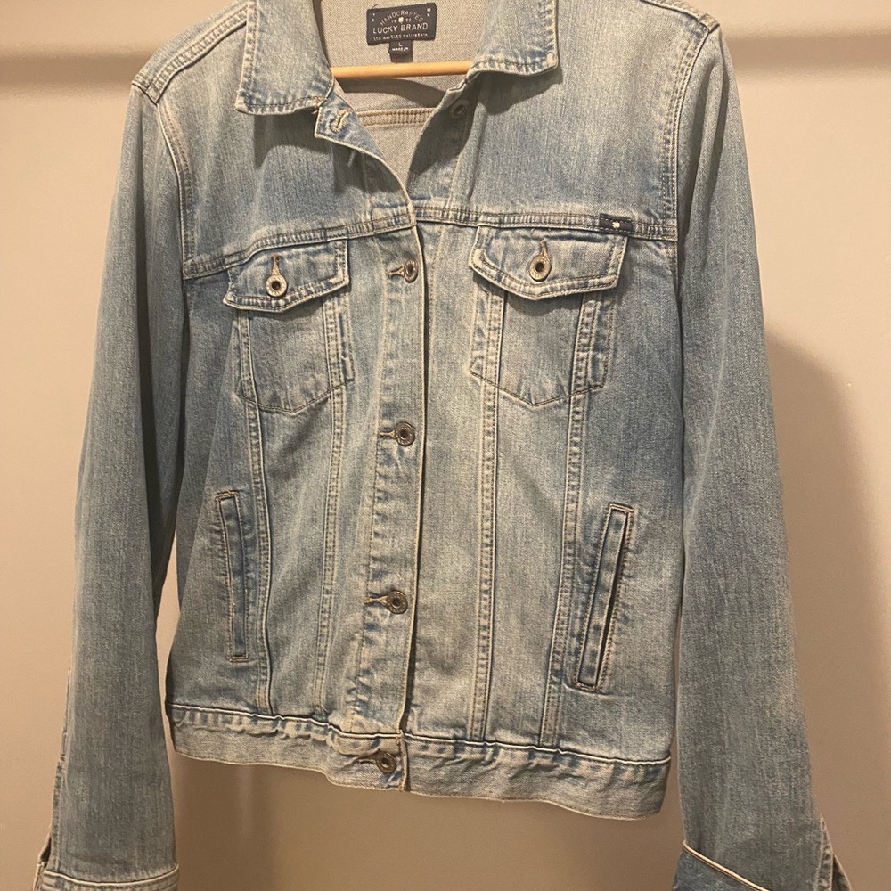 Denim Light Wash Jean Jacket Lucky Brand Size Large